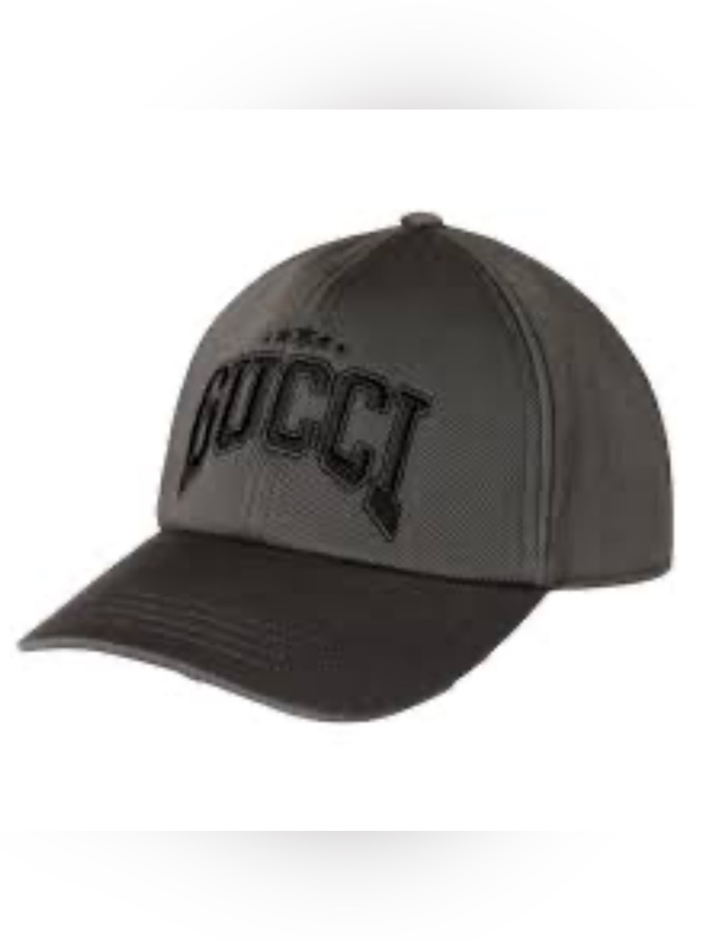 Men's Gucci cotton canvas embroidered logo baseball cap size medium adjustable